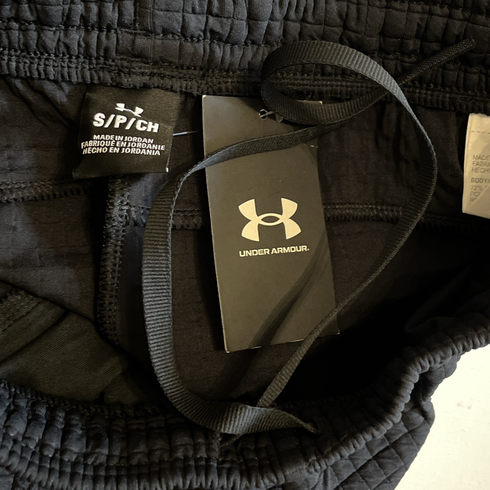 Under Armour Unstoppable Fleece Grid UA Joggers Mens S Black utility pocket $110