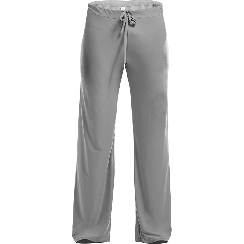 Men Sweat Pants Yoga Lounge Middle Waist Drawstring Trousers Straight Bottoms