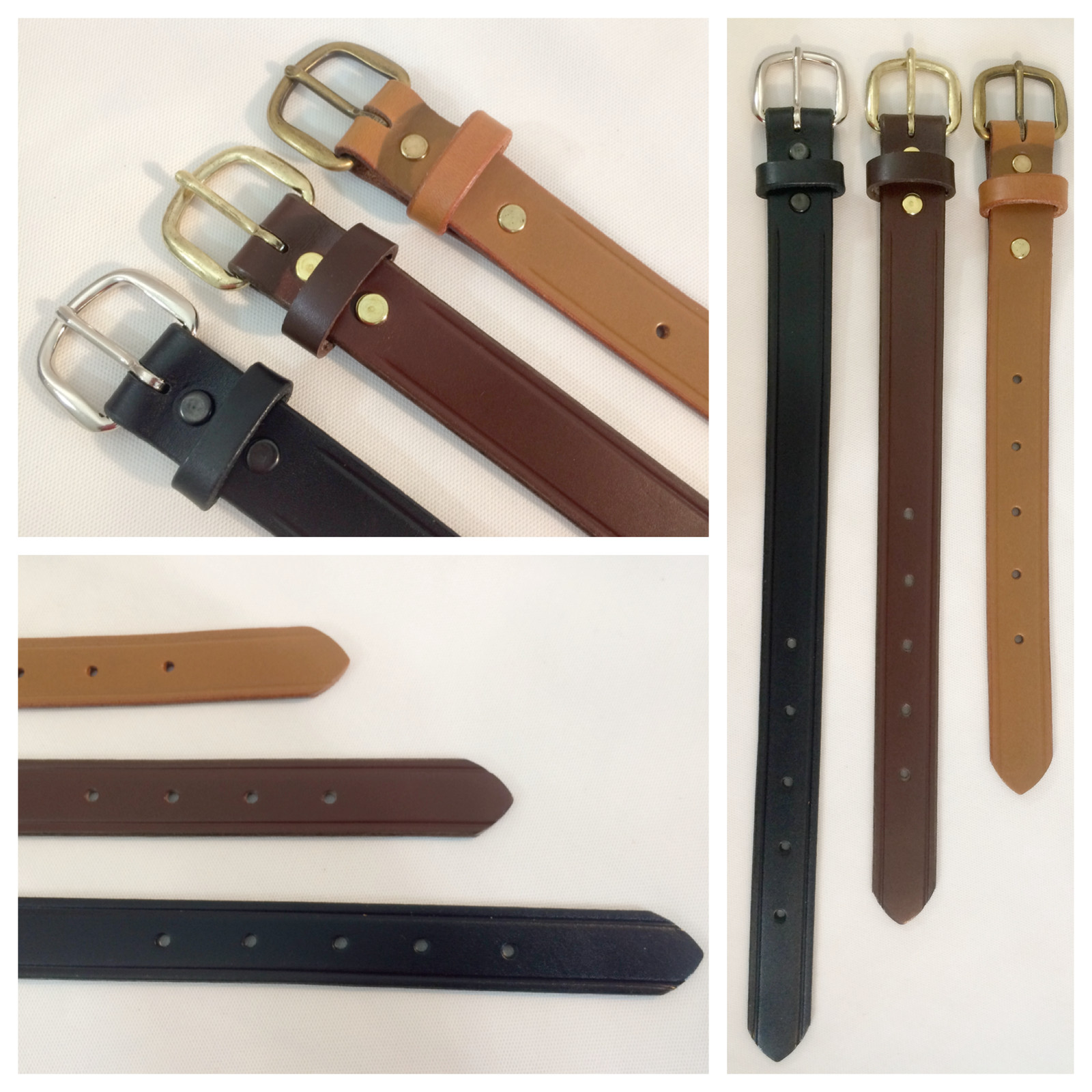1 1/2″ Adjustable Cowhide Leather Bag Strap Handle Extenders Extensions 4 colors