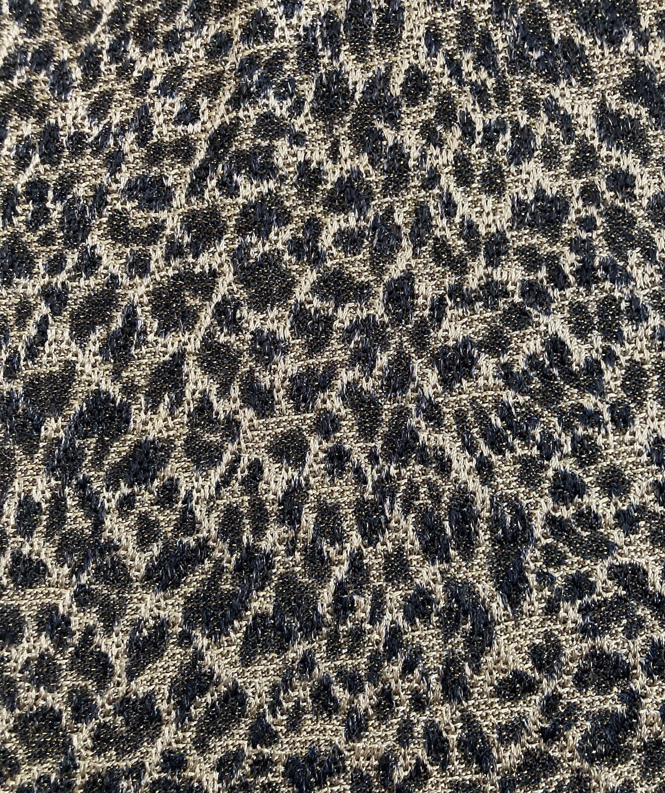 ST. JOHN Boutiques Animal Print Gold Metallic Knitted Tank Top Women’s Size M