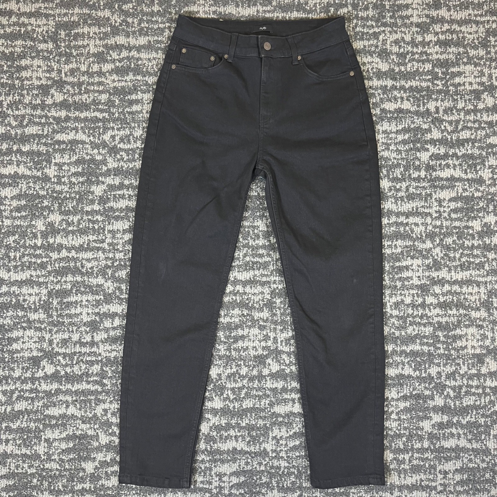 Ruti Skinny Jeans Womens Size 1 Black High Rise Stretch Denim Pants