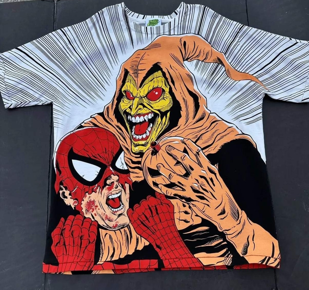 Chronic Images “Torment” Hobgoblin Spider-Man AOP Shirt Men’s Size XL Marvel NEW