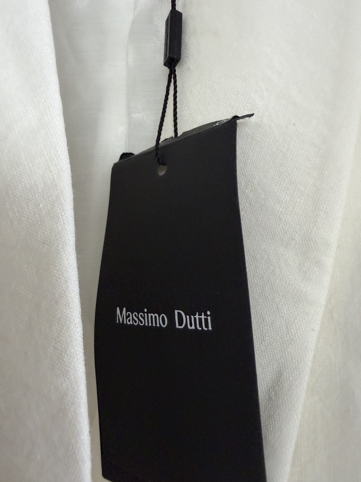 Massimo Dutti Linen Blazer Belted Dress White Sleeveless EU 36 US 4 Womens