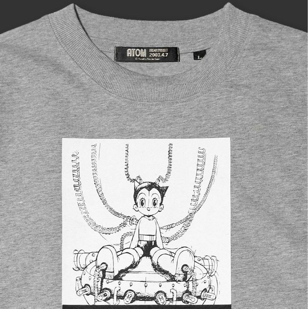 Astro Boy ATOM 2003 Countdown Print T-Shirt Gray Short Sleeve Size L Japan Men’s