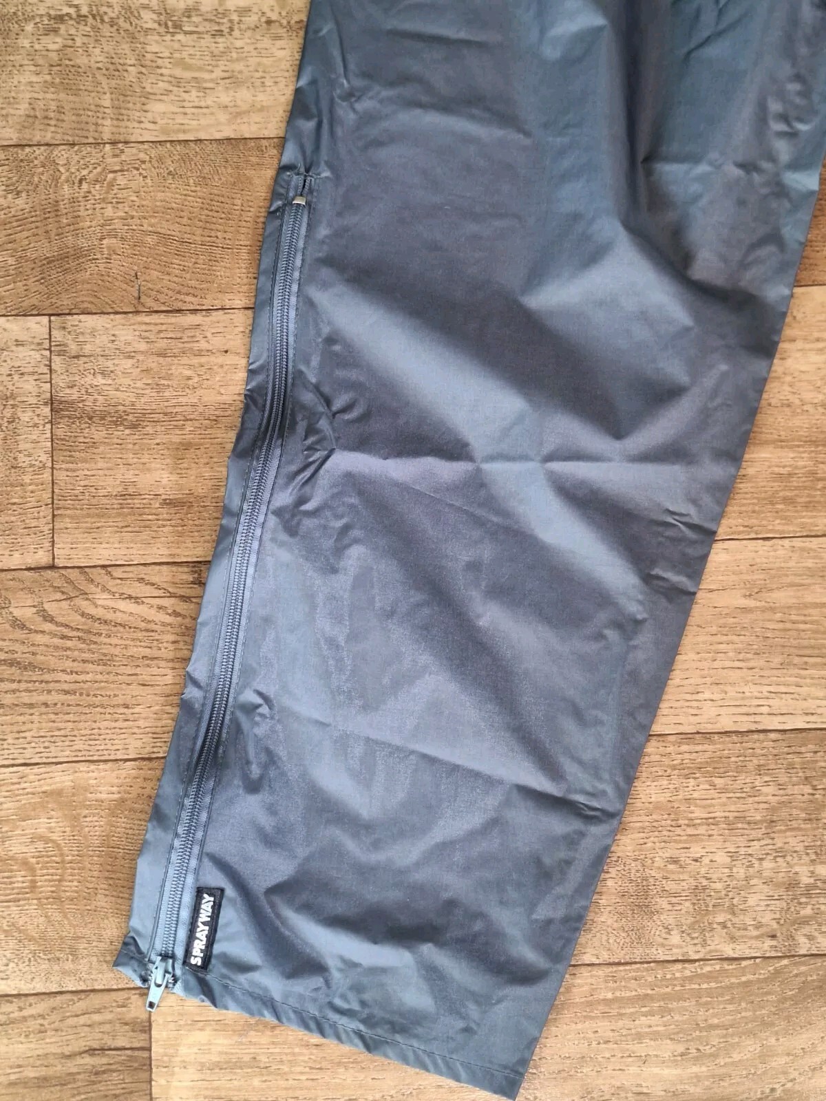 Sprayway Hydro Dry Waterproof Nylon Grey Rustle Hiking Trousers UK 8 EU 36 US 4