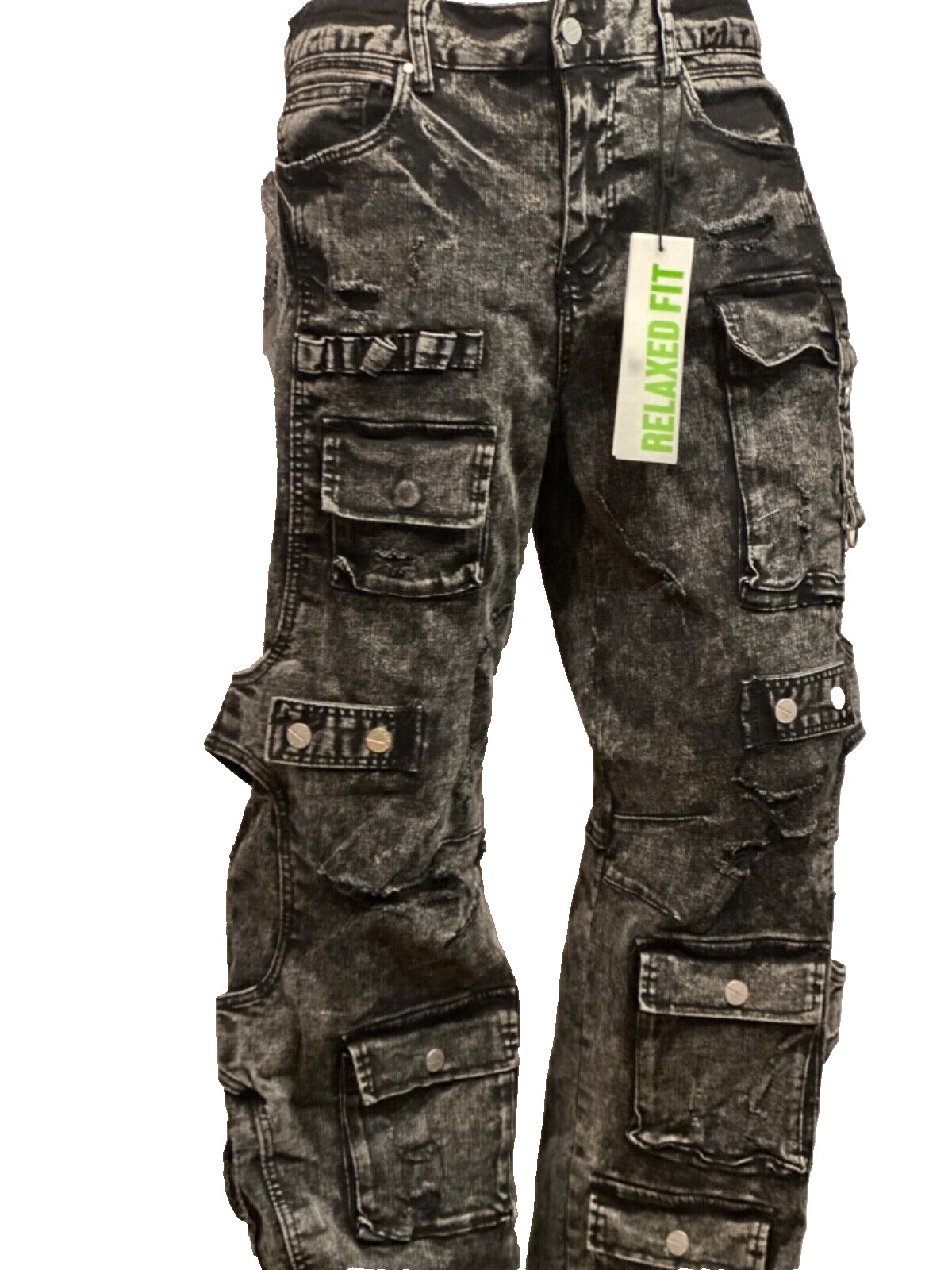 Men’s First Row Martin Relaxed Fit Jeans wilder Denim (Utility) Baggy FRD3122