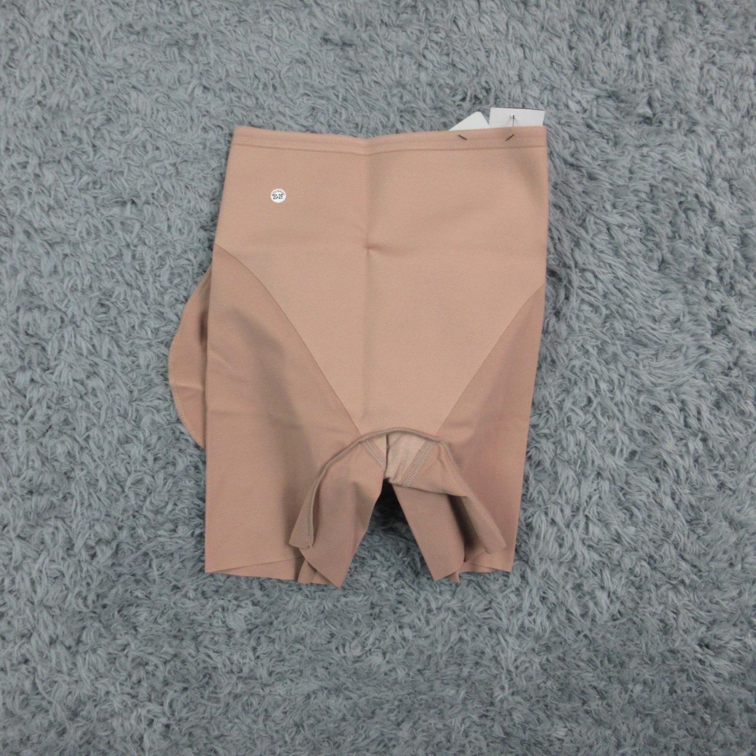 Leonisa Control Shaper Shorts Womens Small Brown Removable Pads Butt Lift NWT