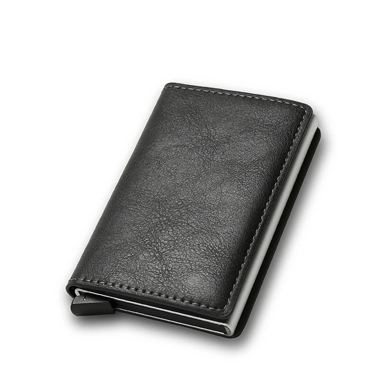 Anti Thief Rfid Credit Card Holder Smart Minimalist Wallet Men Women Slim Bank C