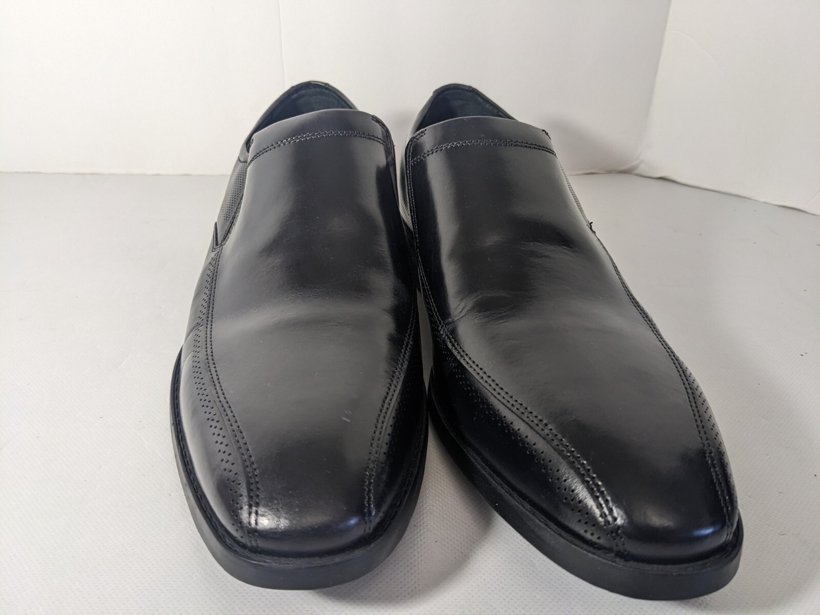NEW- Men’s Size 10M Section X Leather Dress Shoes Slip-on (892SX0005) Black