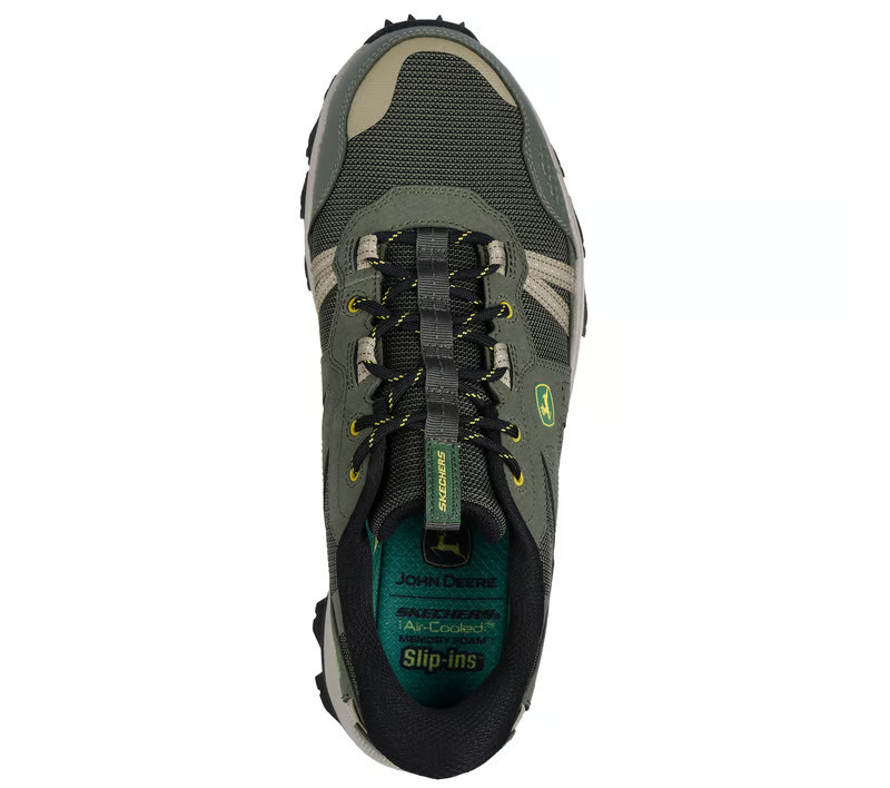 John Deere Skechers Shoes Men Green Slip Ins Outdoor Relaxed Fit Comfort 256009