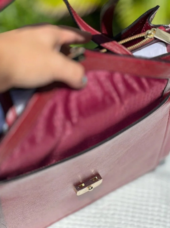 KATE SPADE Hyde Place Large Red Pink Bag Tote Zarinah Satchel WKRU3998