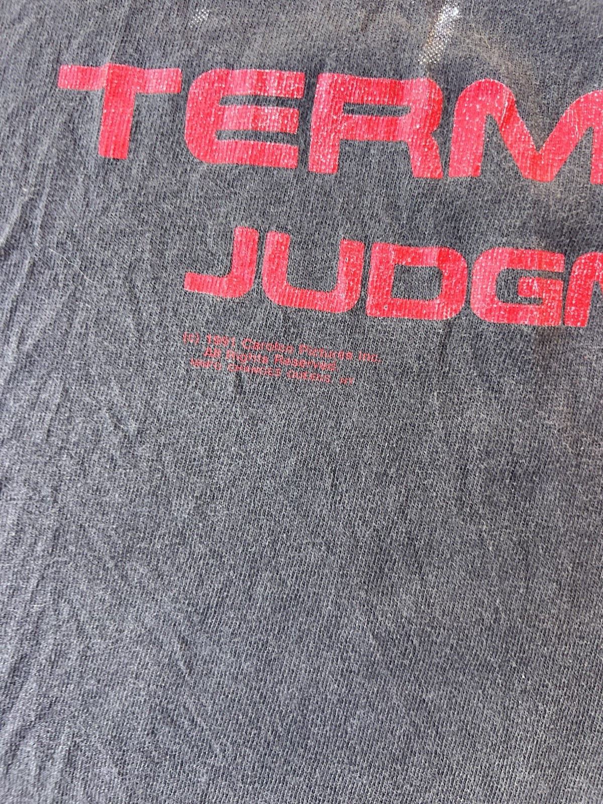 Vintage Terminator 2 Shirt XL 90s Judgement Day Movie Promo 1991 schwarzenegger