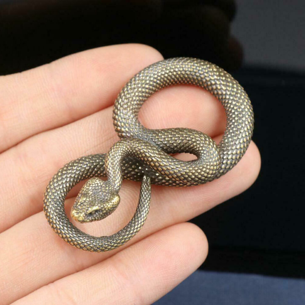 1/2/5Pcs Artistic Copper Snake Pendant Wallet Bag Car keychain Accessories