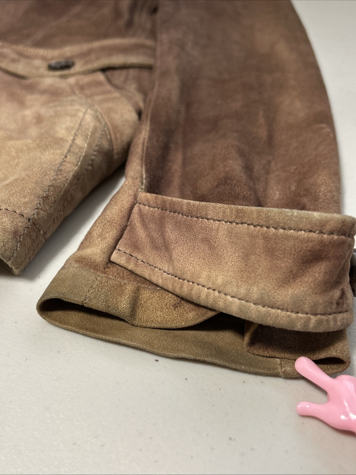 Vtg Dolce & Gabbana D&G Brown Suede Jacket IT 46