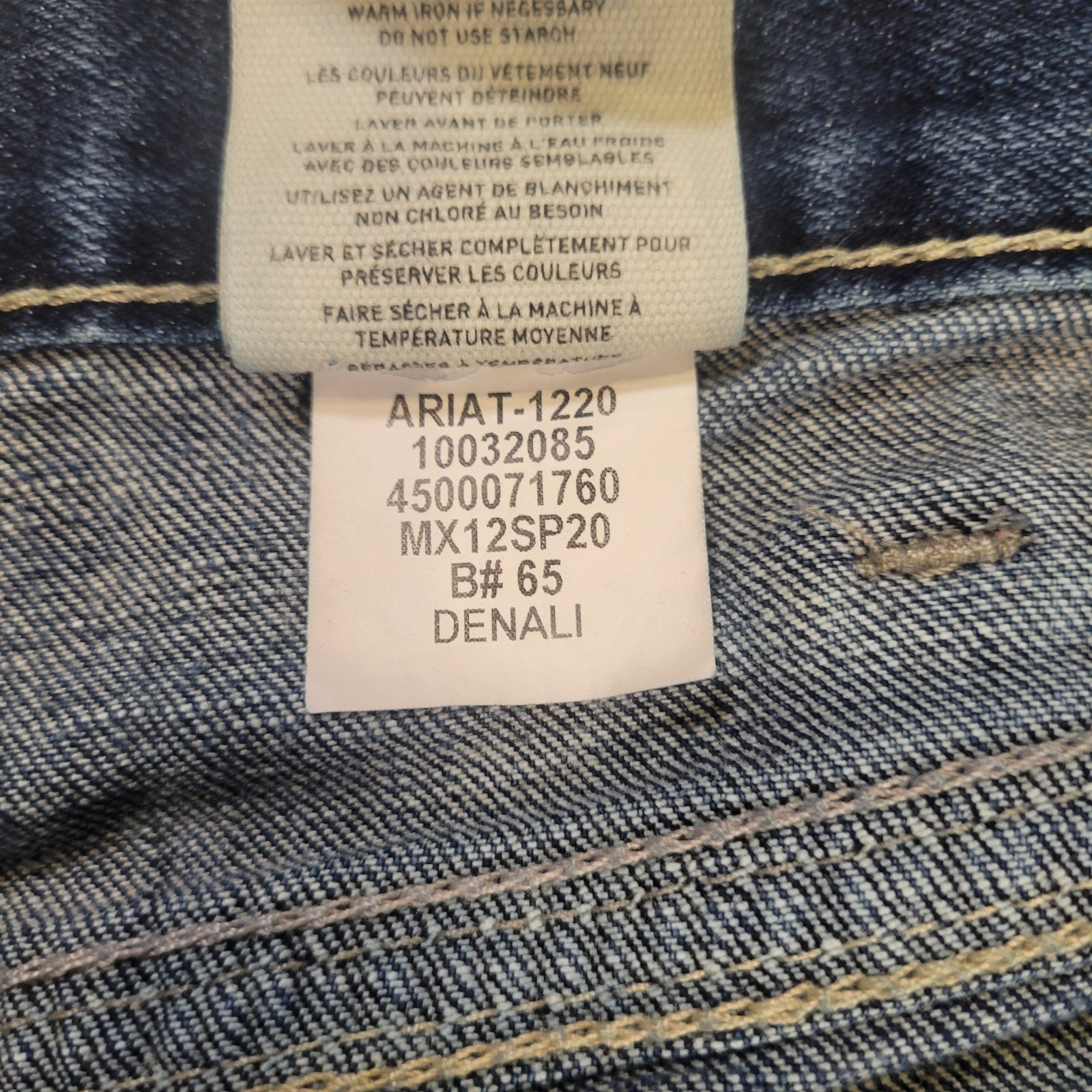 Ariat M4 Men Jeans 40×32 Low Rise Boot Cut Denali Stretch Western Workwear