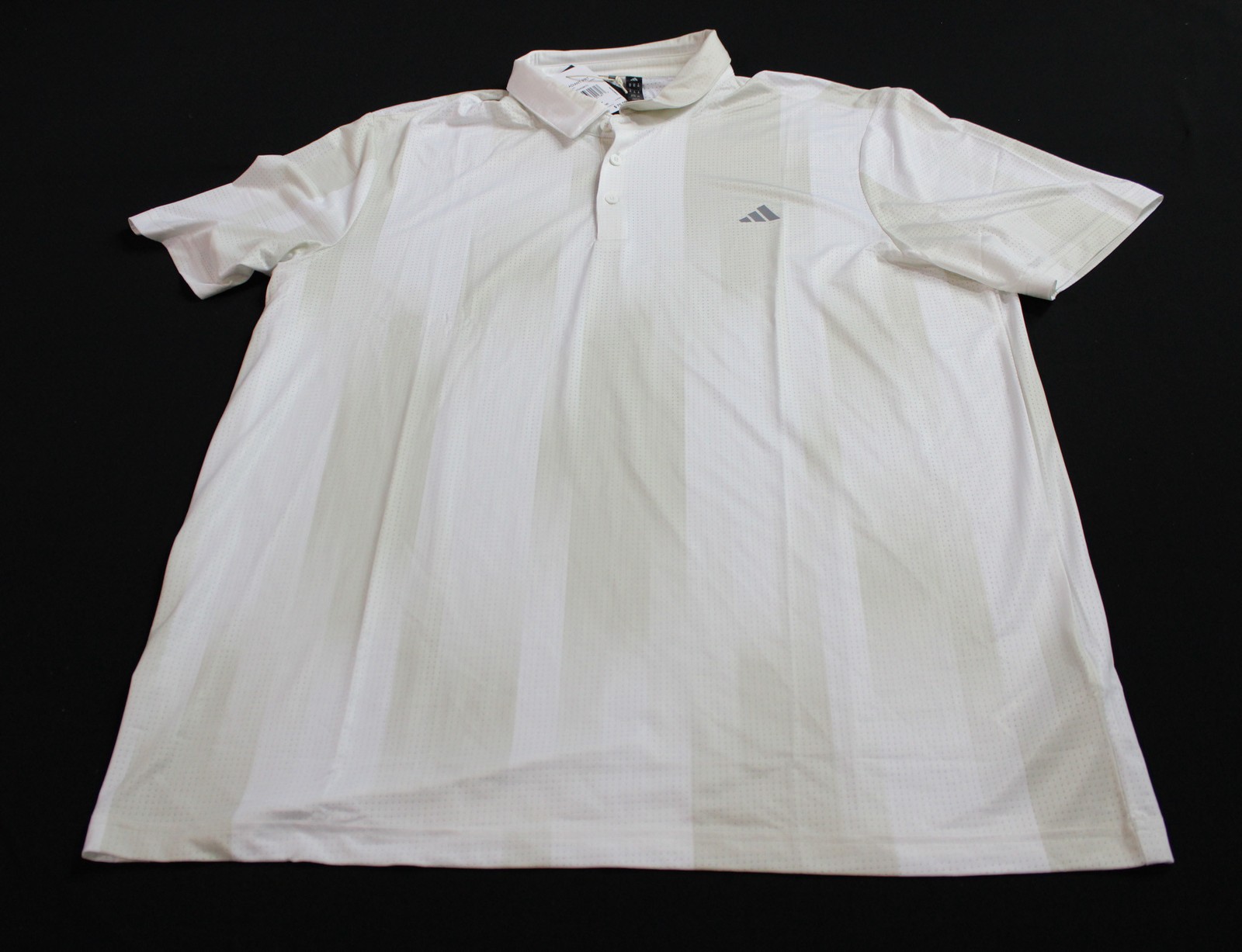 Adidas Men’s Ultimate365 Radiant Print Polo EH6 White/Alumina Size XL NWT