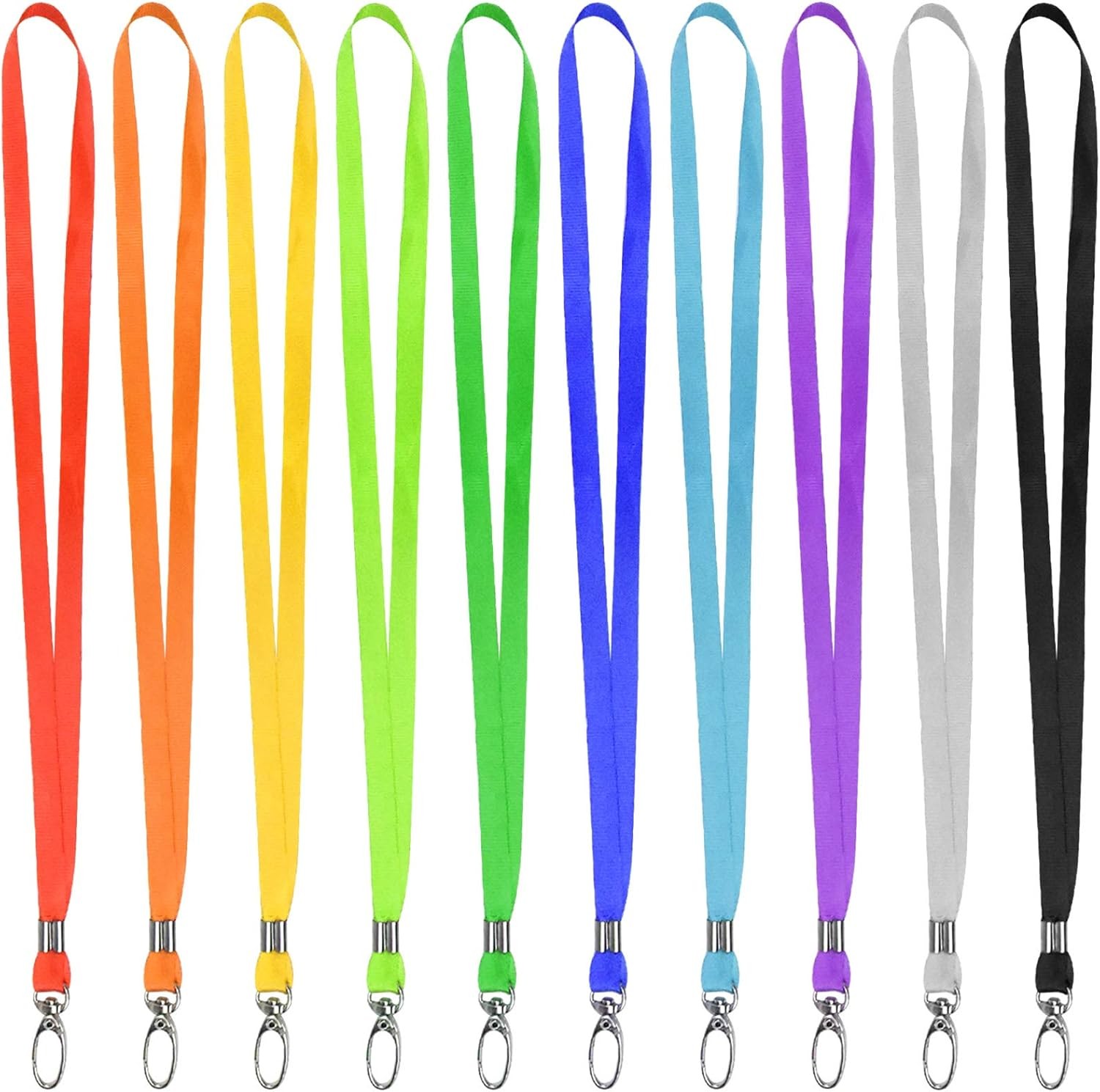 3pc Random Lanyards for ID Badges, Colourful Lanyards for Neck