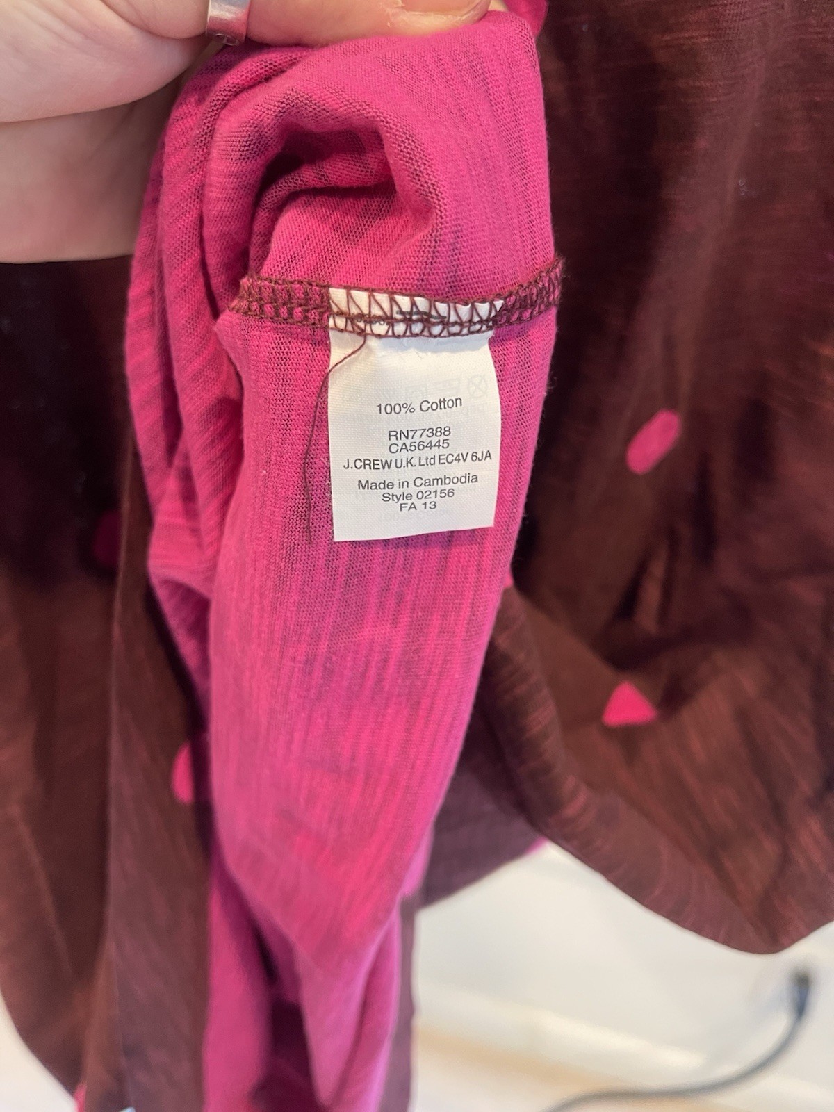 J.Crew Factory Polka Dot T-Shirt