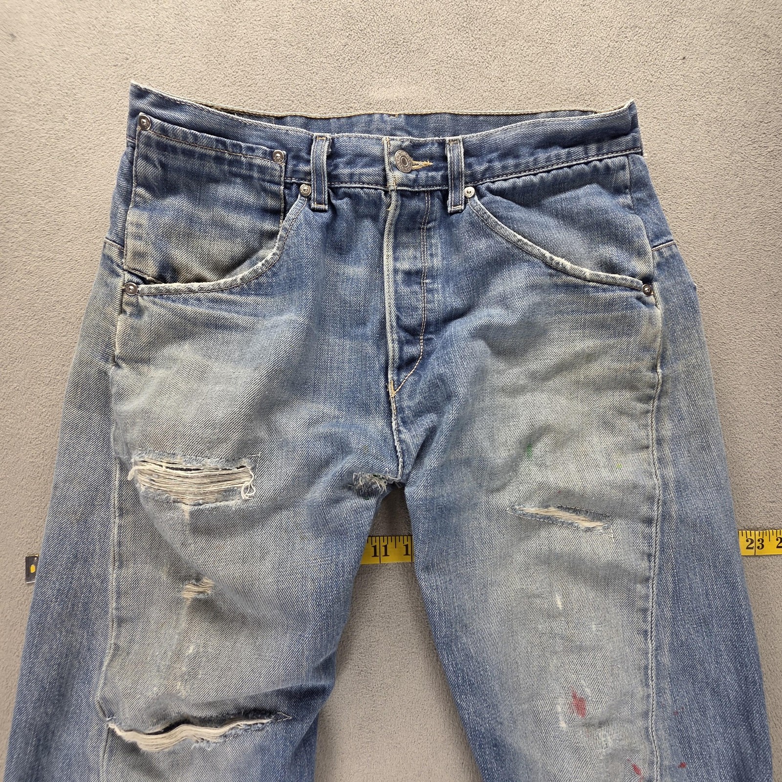 Vintage Levis Engineered Jeans Mens 32×32 Blue Twisted Medium Wash Button Fly