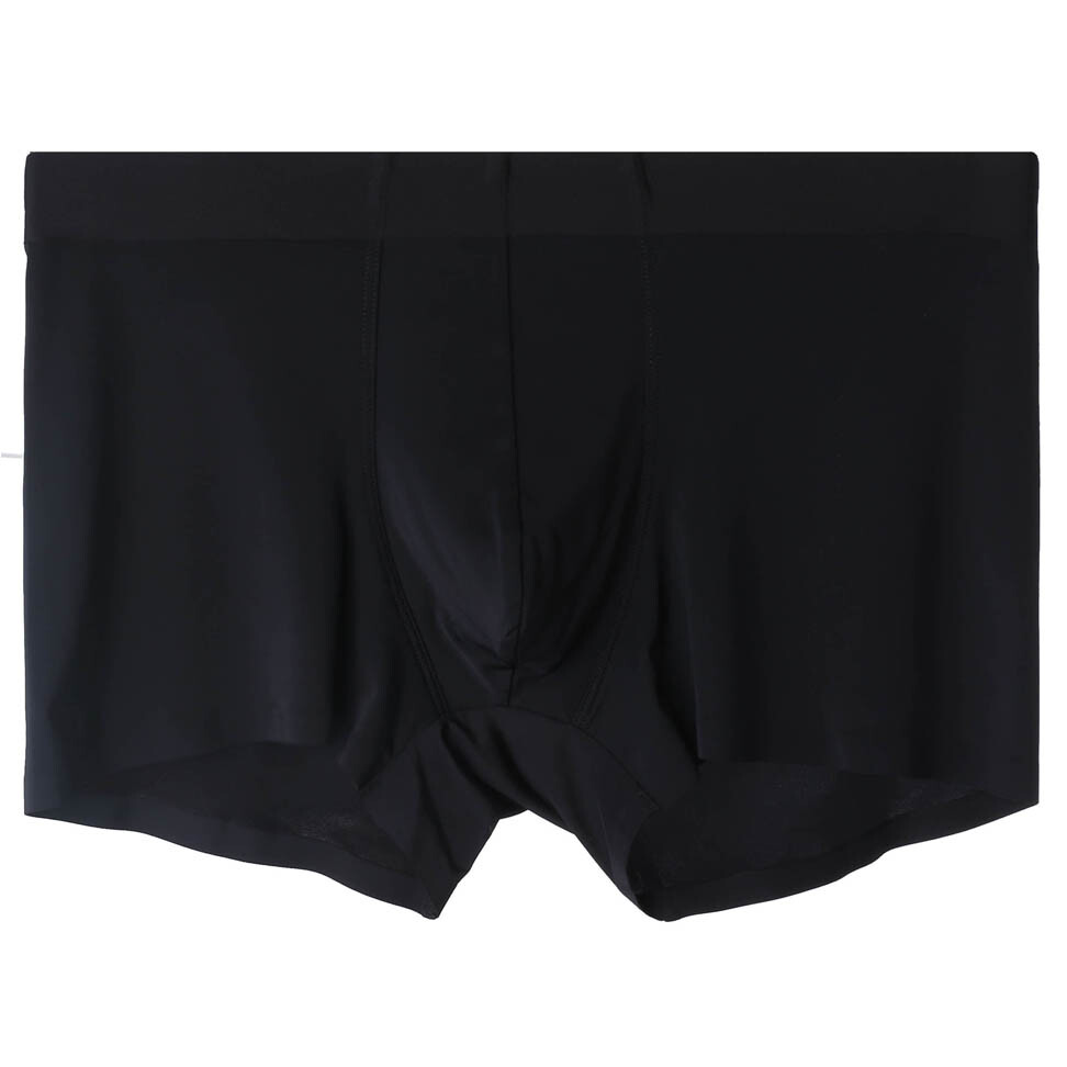 Men’s Ice Silk Seamless Boxer Briefs Underwear Smooth Shorts Trunks Underpants
