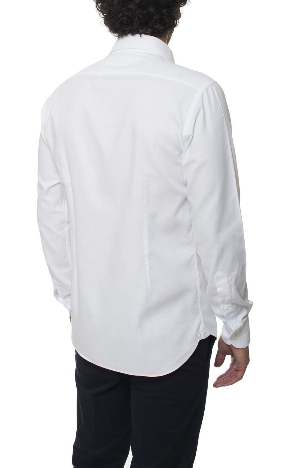 Brancaccio AB60415-WHITE-PE16 SOLID COLOR SHIRT