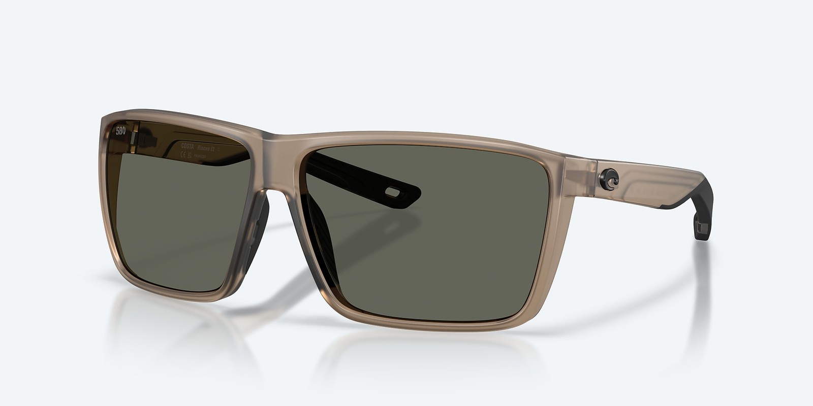 Costa Del Mar Rincon II Matte Brown Smoke/Gray 580G Polarized 64 mm Sunglasses