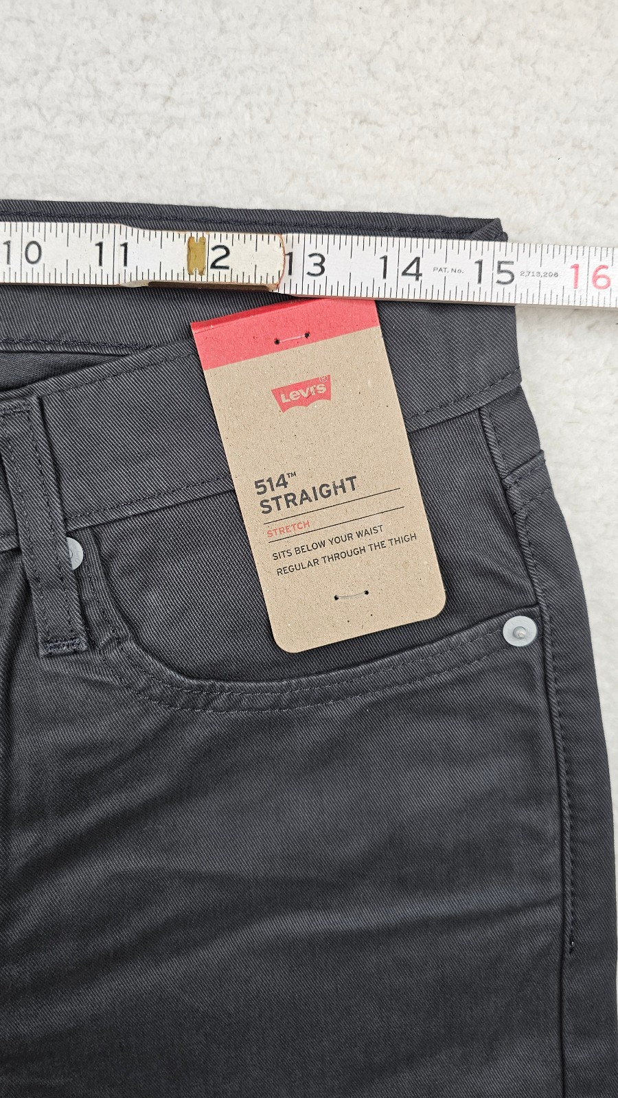 Levis 514 Straight Jeans Gray Charcoal Stretch Sits Below Waist CHOOSE YOUR SIZE