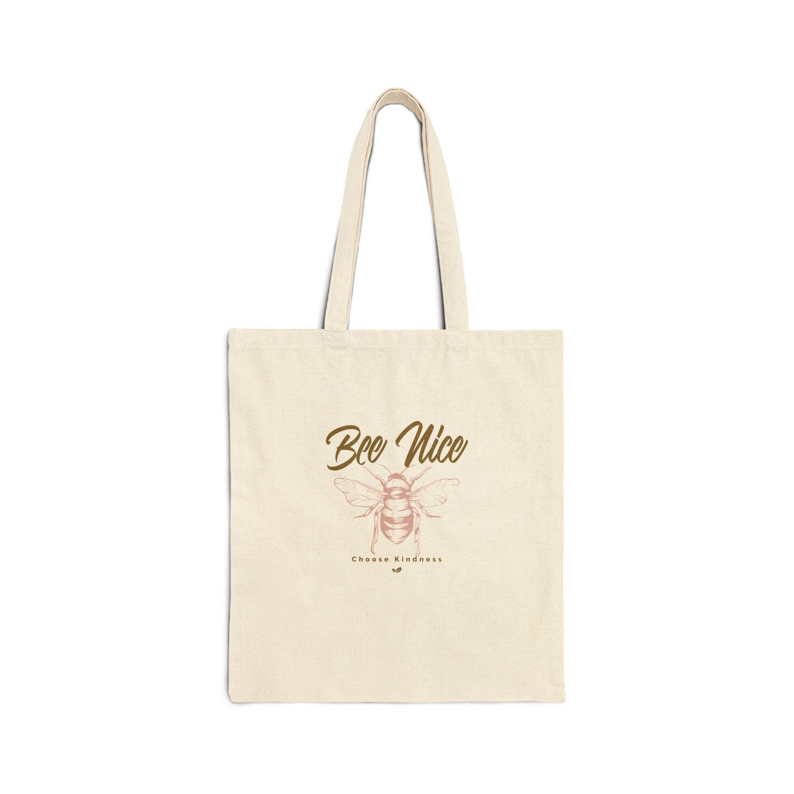 Bee Nice Tote Bag | Bee Illustration, Natural Canvas