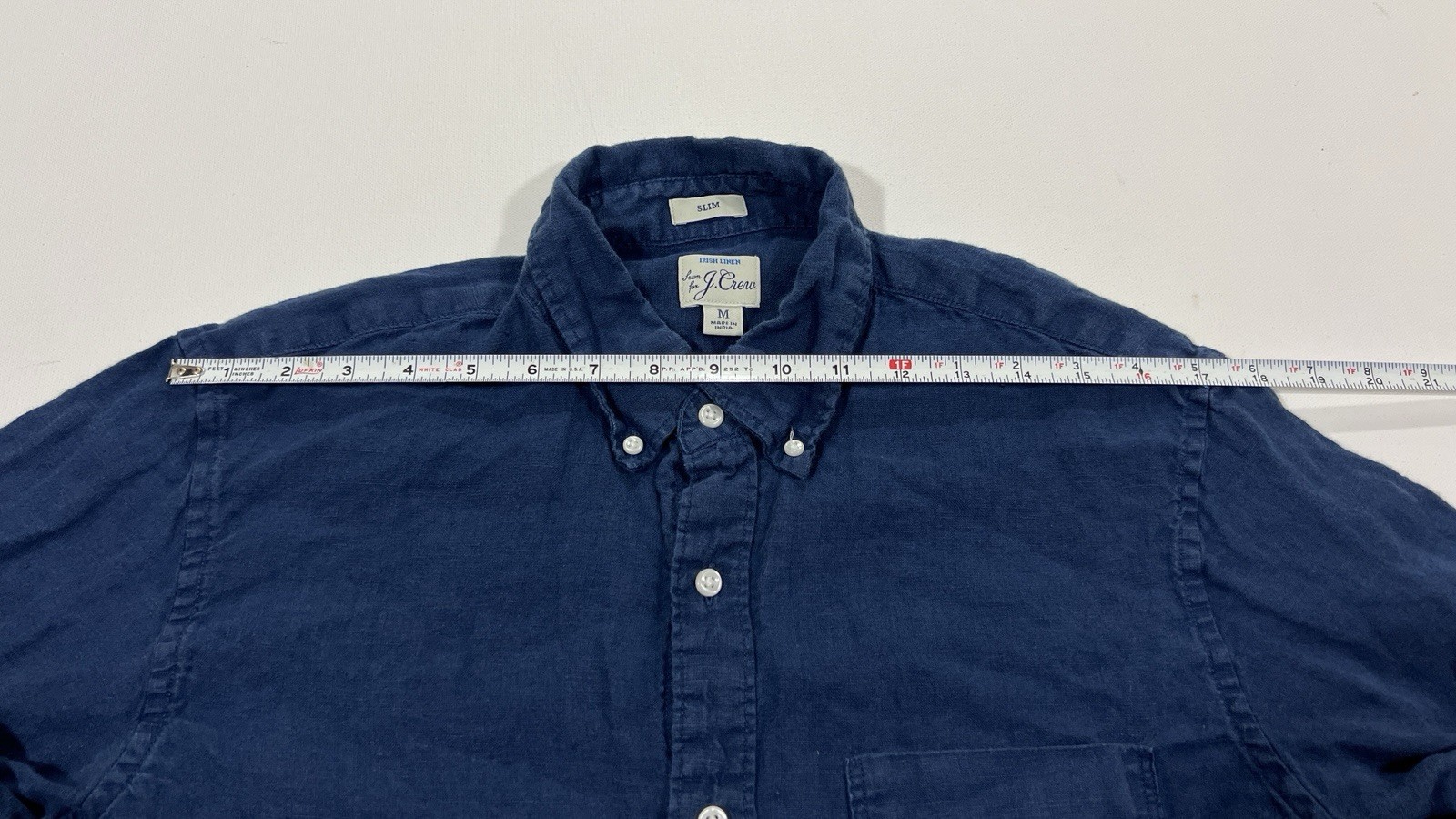 J.Crew Baird McNutt Irish Linen Slim Long Sleeve Button Down Shirt Mens Medium