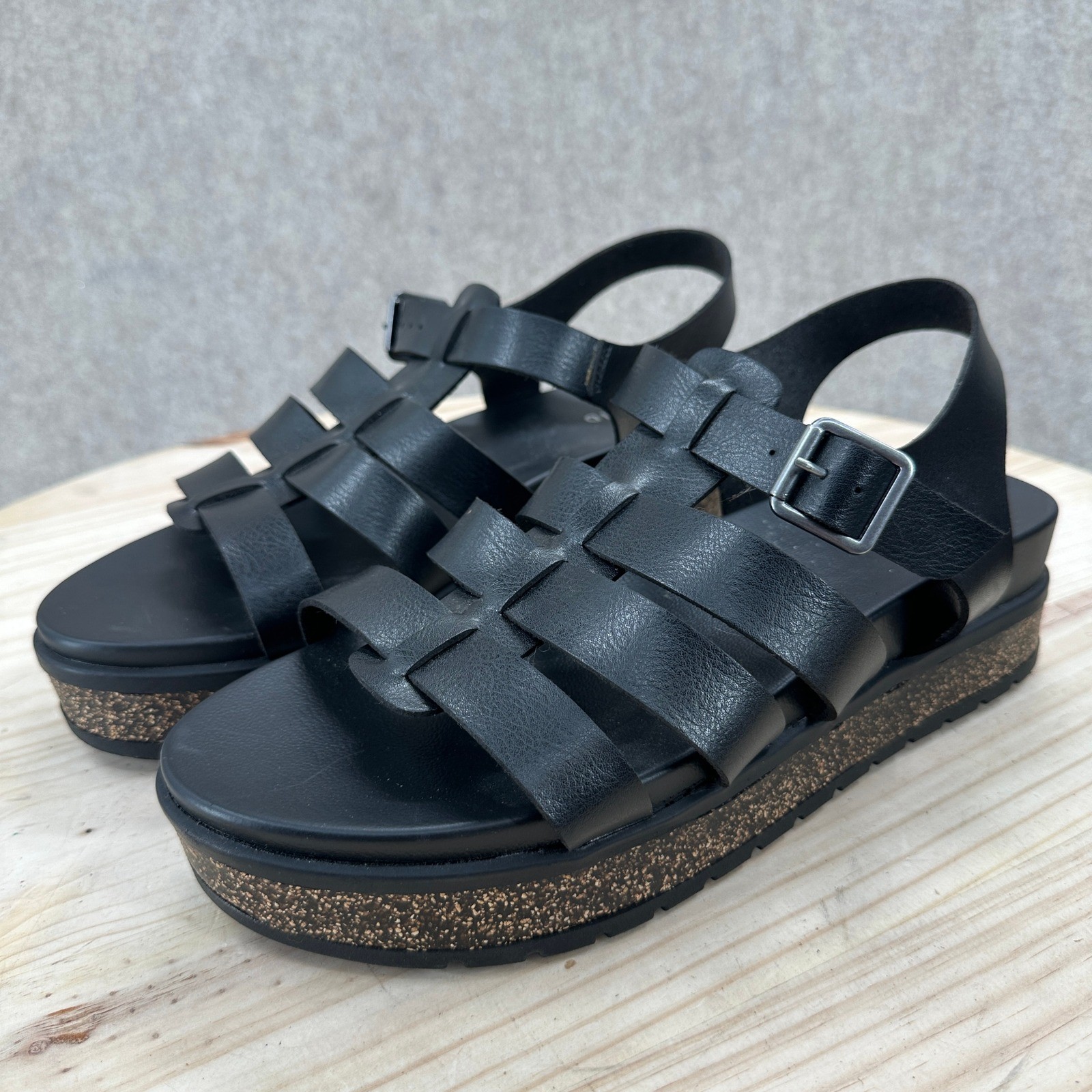 Torrid Platform Fisherman Gladiator Sandals Strappy Womens 11WW Black Y2K Shoes