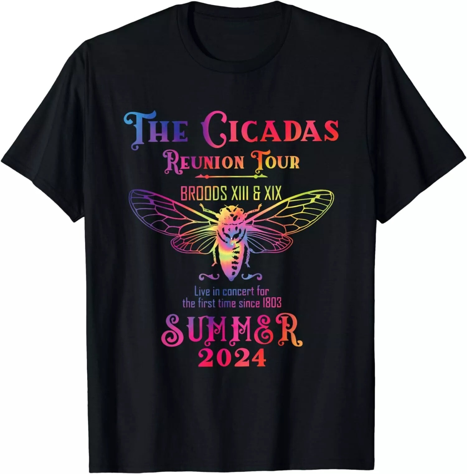 2025/The Cicadas Reunion Tour Broods Xiii & Xix Live In Concert T-Shirt