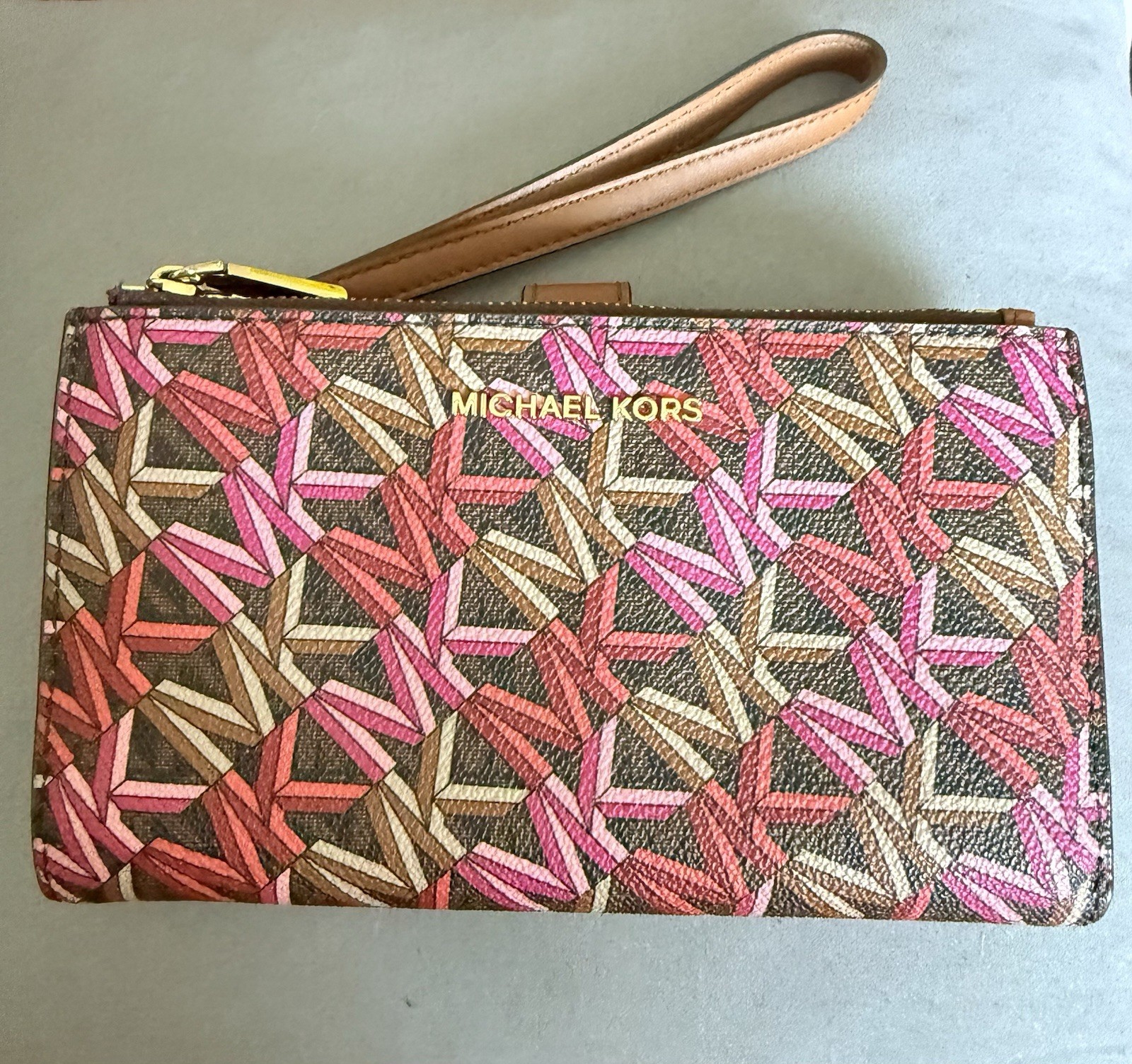 Michael Kors Women’s Jet Set Travel Dbl Zip Wristlet