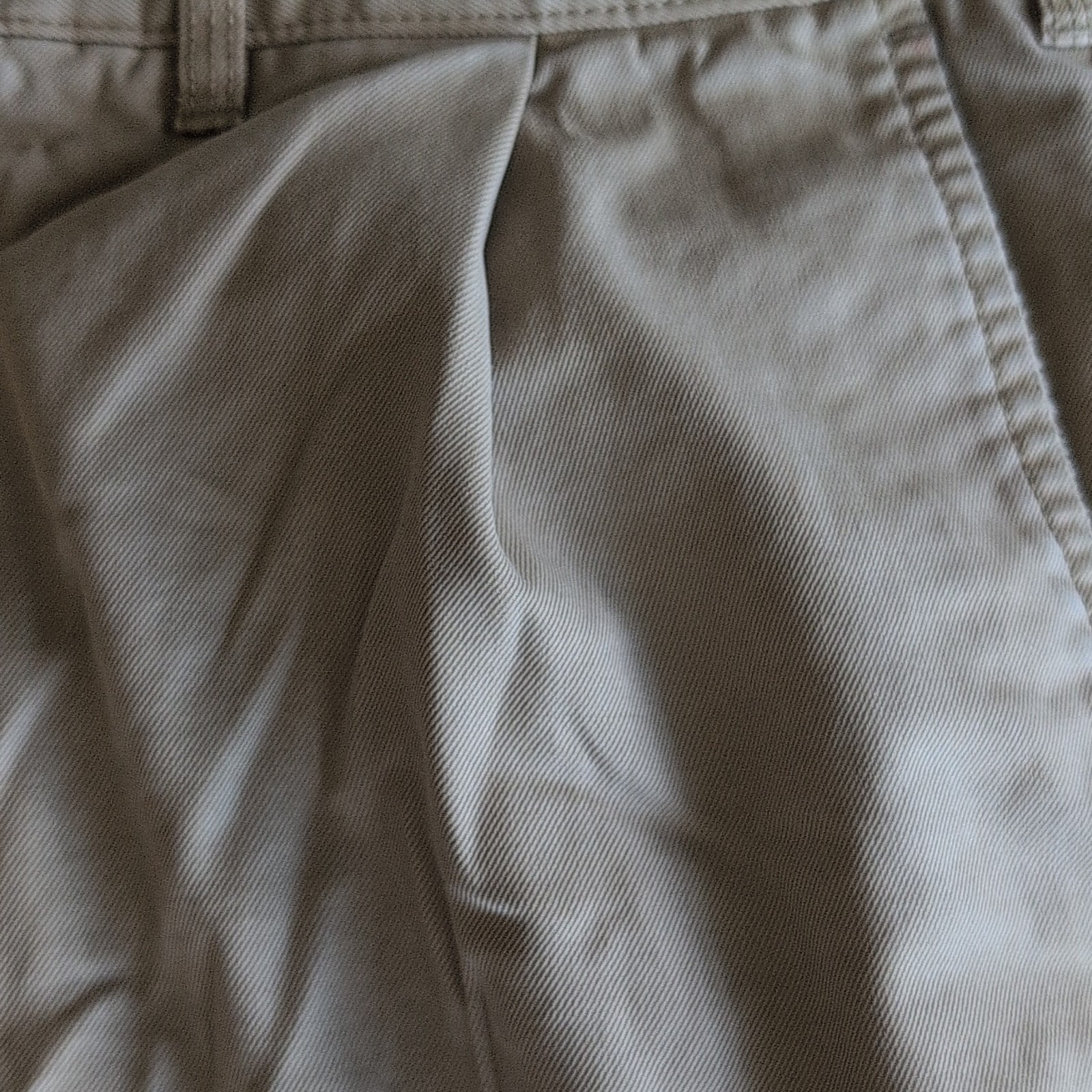 Alex Mill Beige Cotton Twill Chino Pleated Cropped Drop Crotch 31