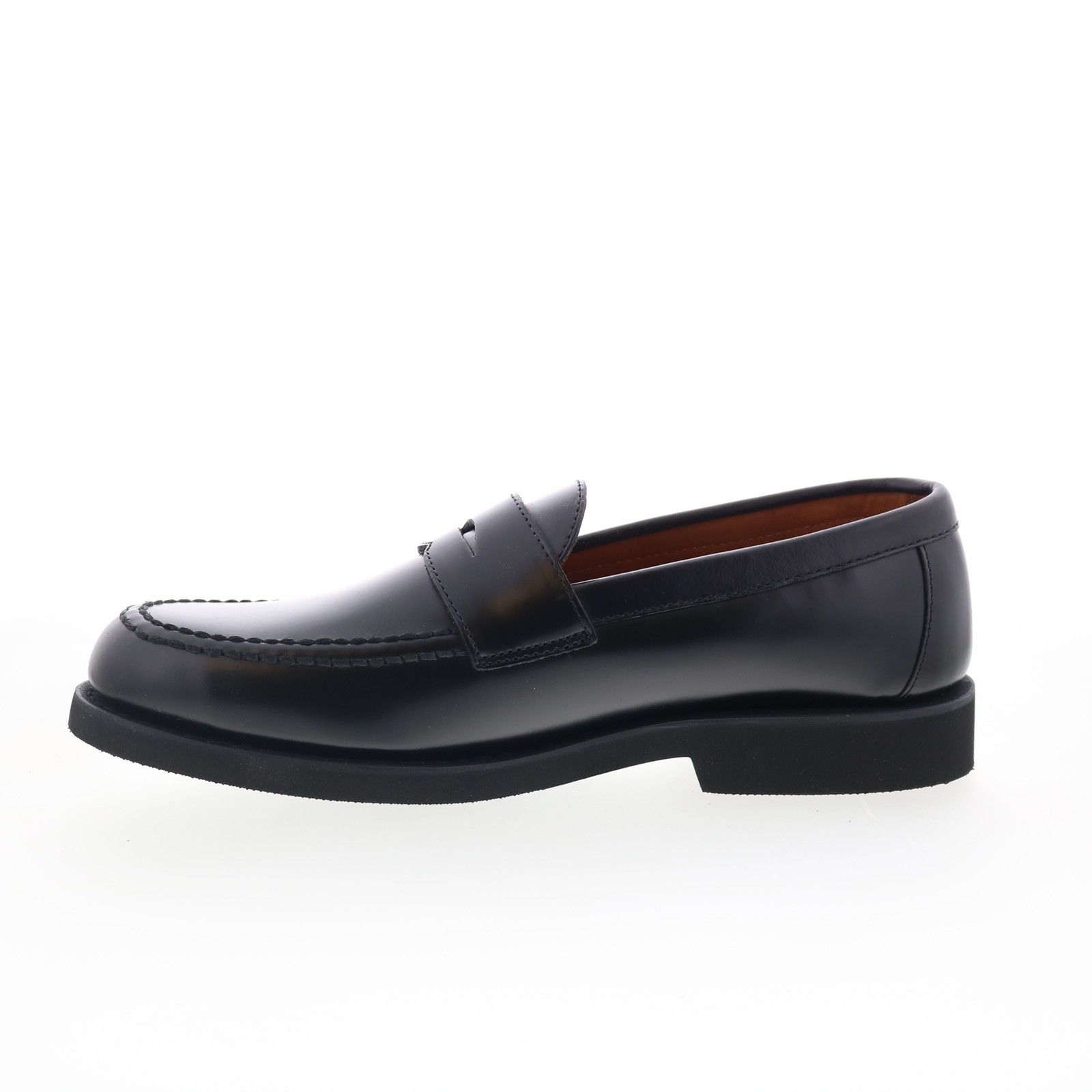 Sebago Ryan Brushed PO Mens Black Leather Loafers & Slip Ons Penny Shoes