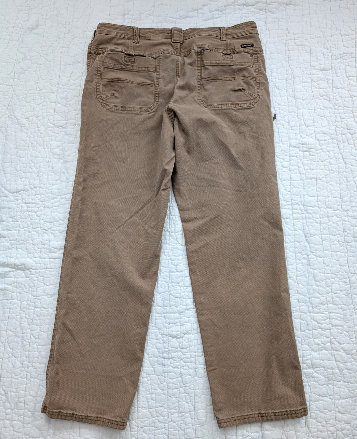 Legendary Outfitters Men’s Canvas Pants 38X32 Brown Stretch Workwear Hunting
