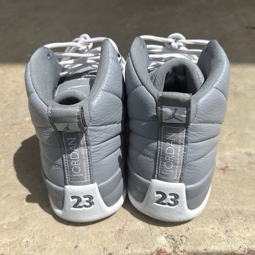 Jordan Air Jordan 12 Retro Stealth Gray. No box shoes was in clear case.