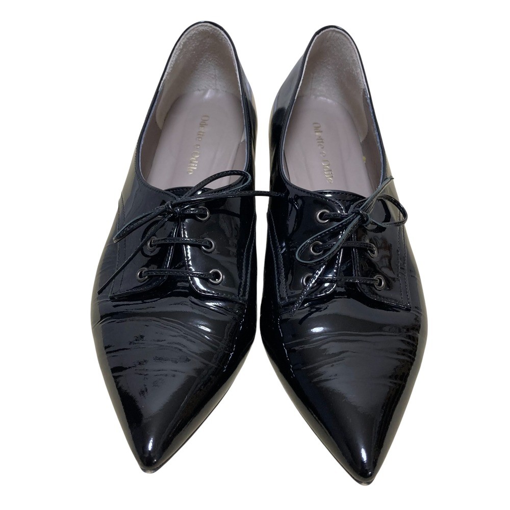 ODETTE E ODILE Lace-Up Shoes, Back Heel Pumps, Size 9.3, Black Women USED