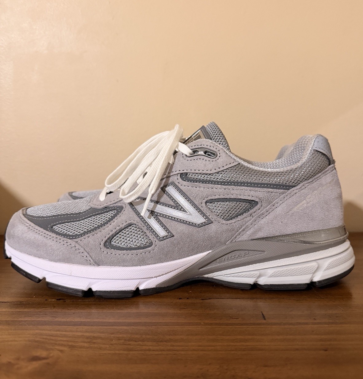 New Balance 990v4 Made in USA Men’s Low Top Suede Lace-Up Gray U990GR4