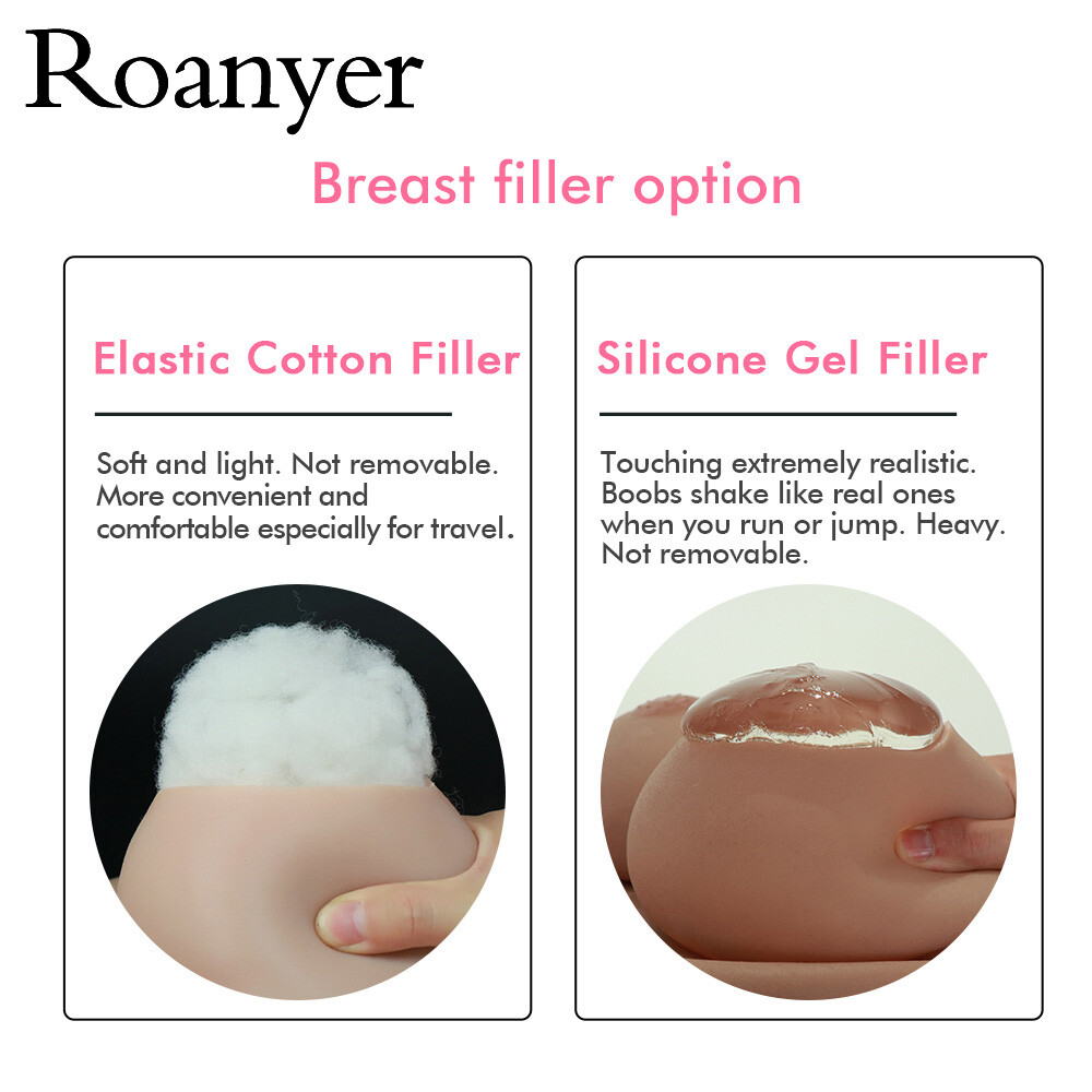 Roanyer Silicone E Cup Breast Form For Crossdresser Drag Queen Cosplay