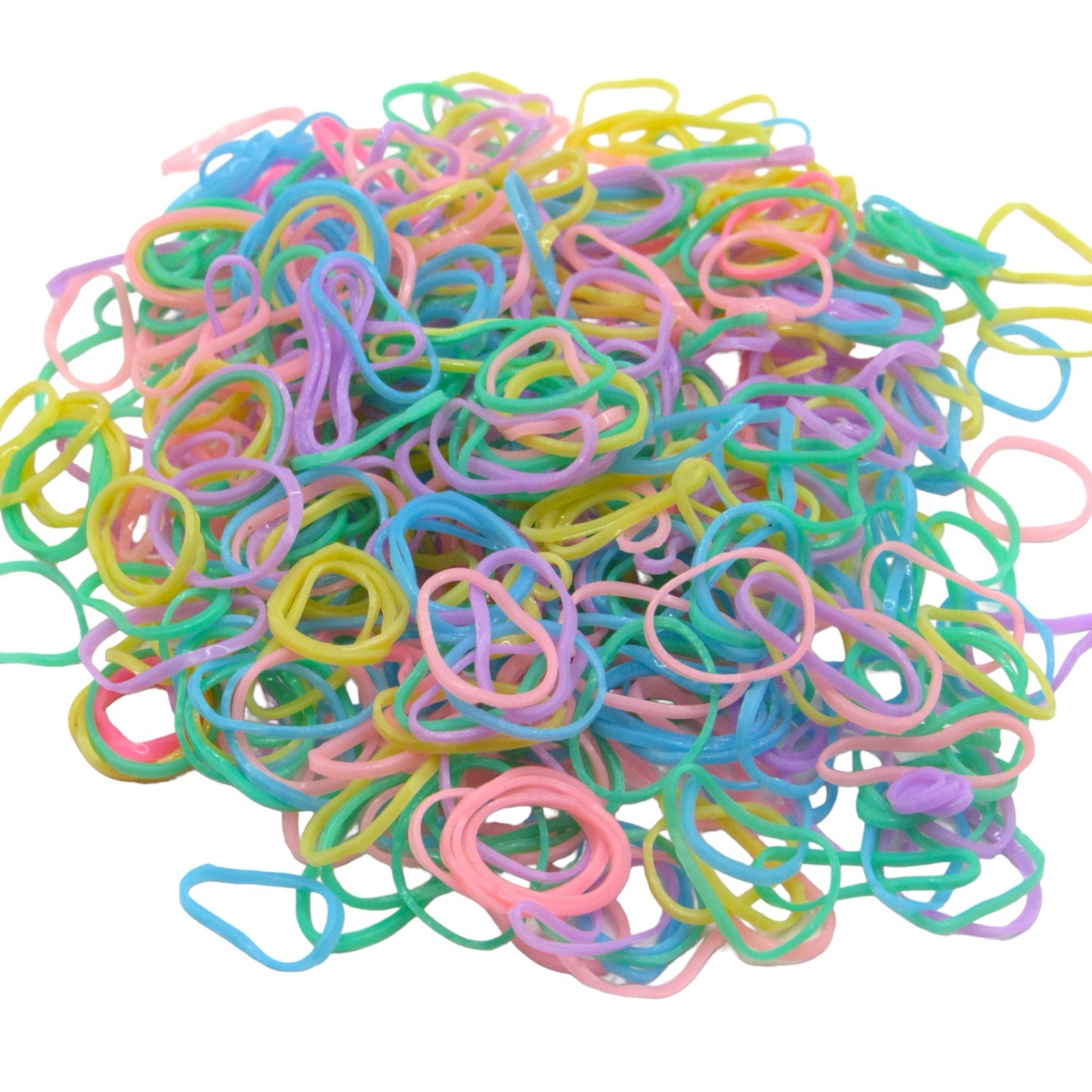 3PCS Multicolor TPU Hair Ties Elastic Ponytail Holders Girls Hair Bands
