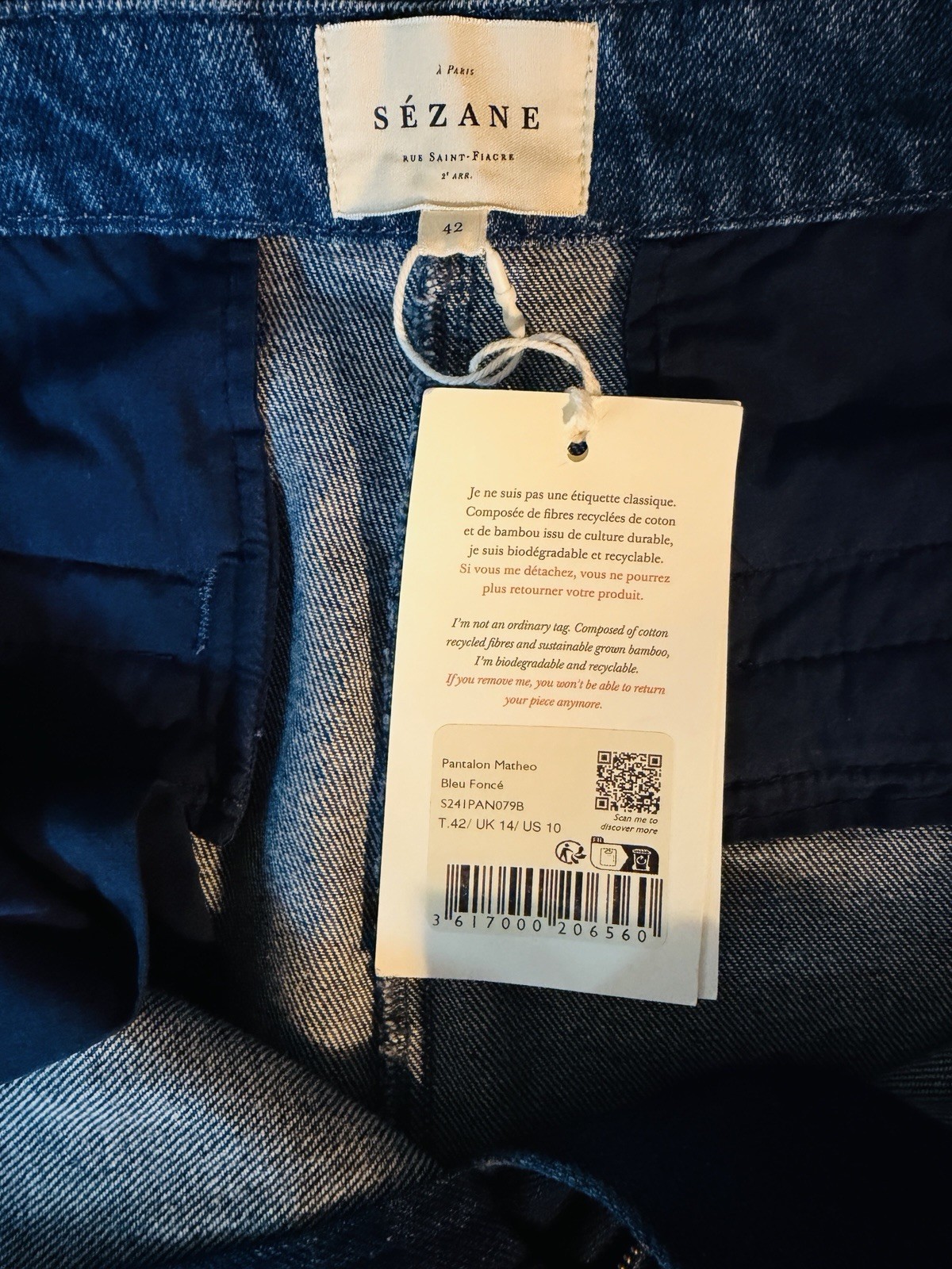Sezane Matheo High-Rise Trouser Jean