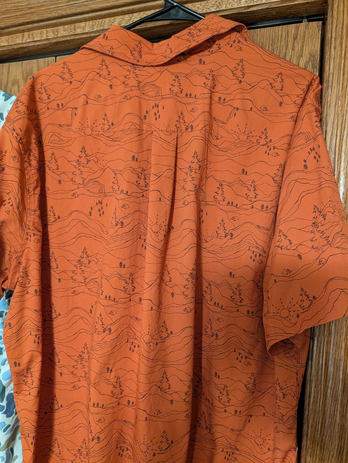 Two Eddie Bauer Men’s XLT Short Sleeve Button Up Shirts