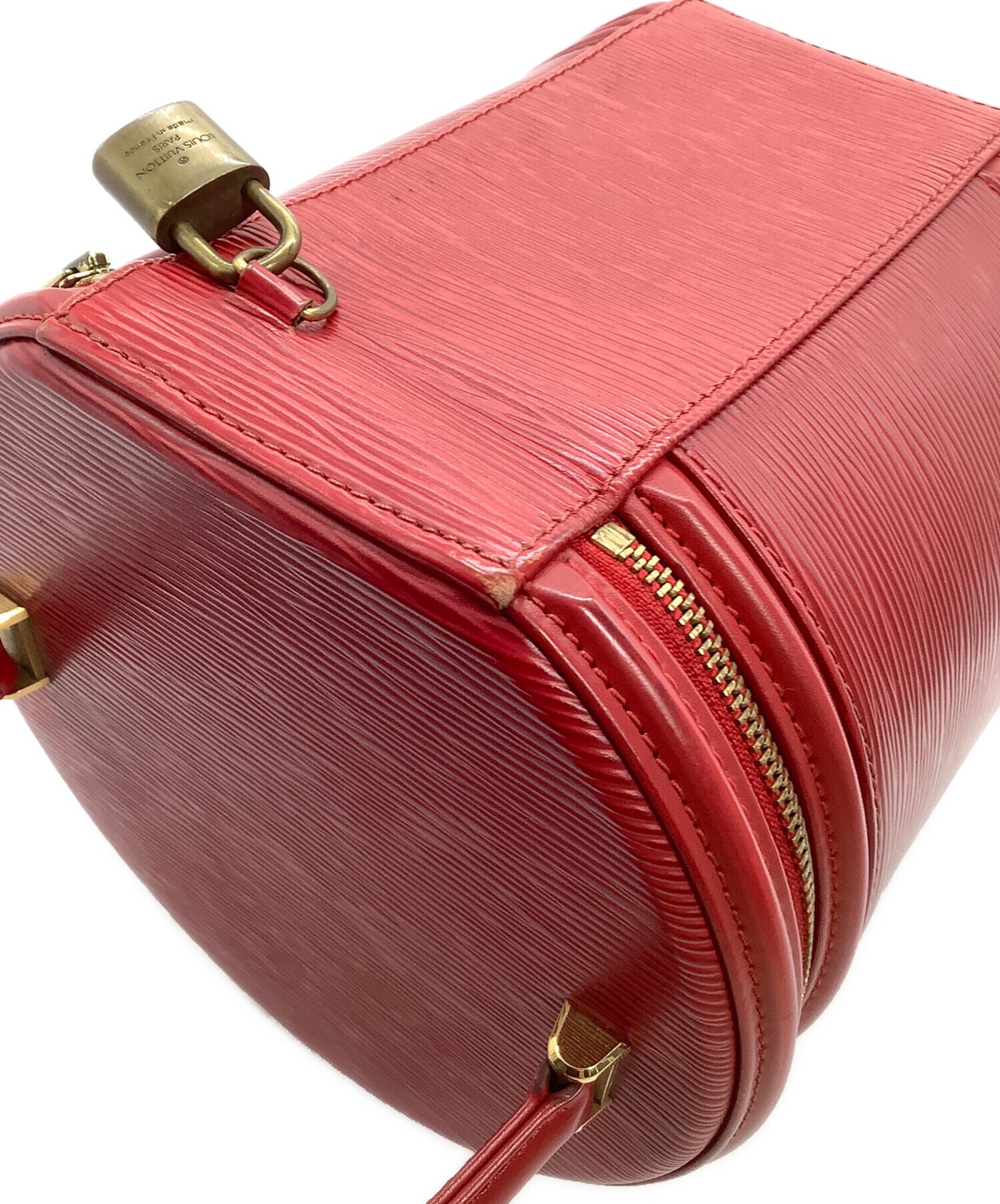 Louis Vuitton Vanity Bag Epi Cannes M48037 Epi Leather Red #TFB5286