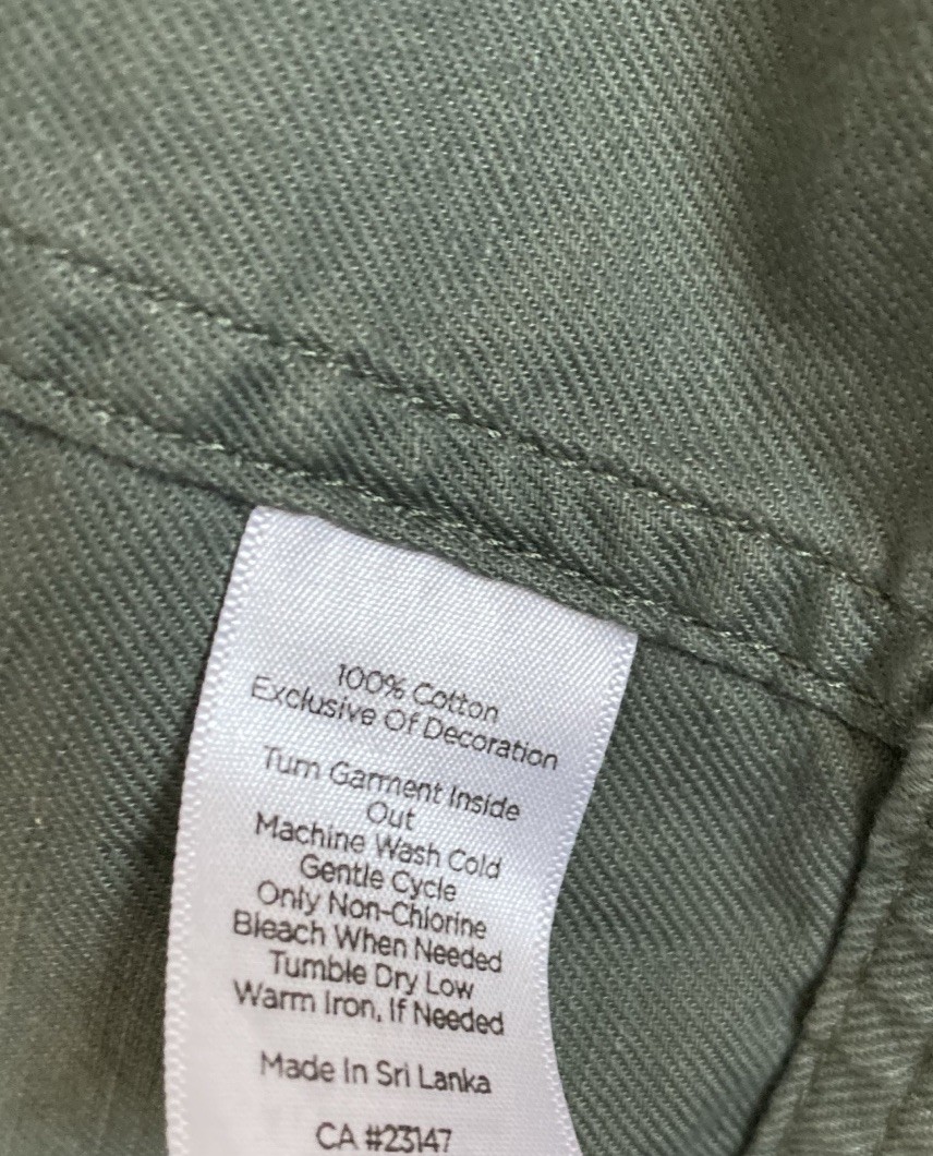 TALBOTS Embroidered Trim Cotton Safari Roll Tab Cinch Jacket Sz 2Xp