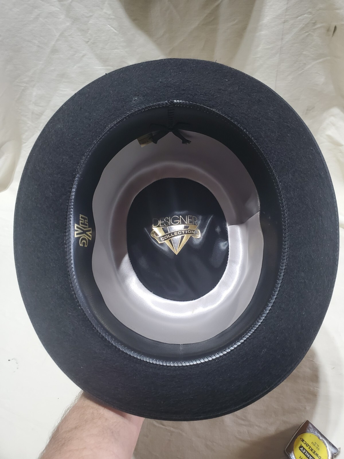 HXC Men’s Top Hat Black Designer Collection 100% Wool Made In USA MED. WPL 5923