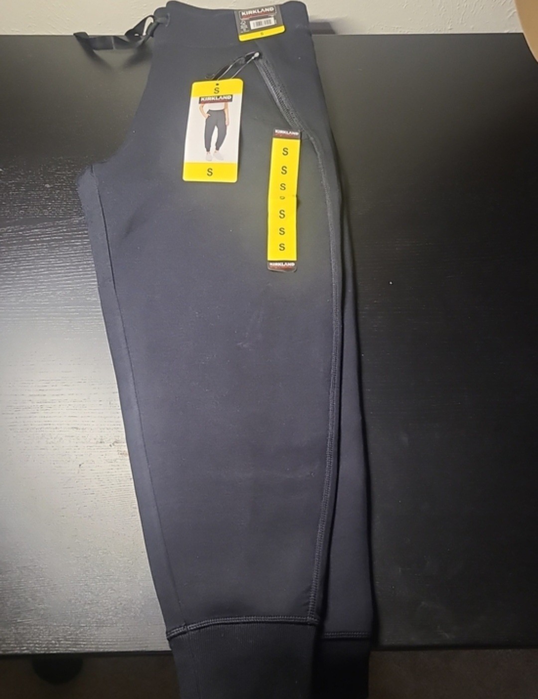 Kirkland Signature Women’s Activewear Jogger Pants Black S Drawstring Pockets