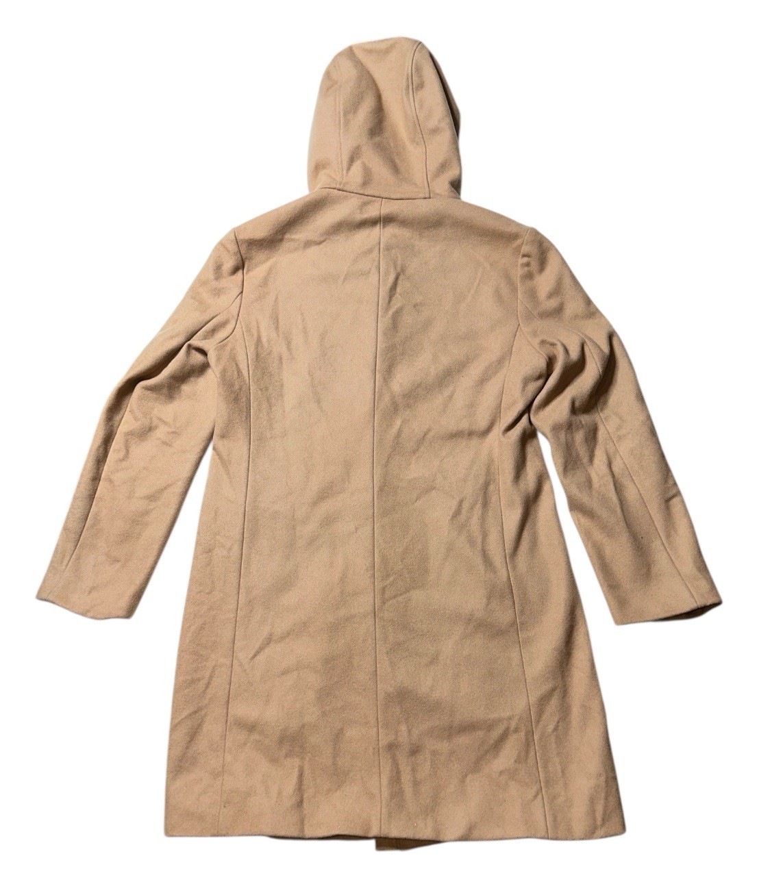 Preowned- Jack Henry Full Zip Hooded Wool Blend Peacoat Mens (Size S)