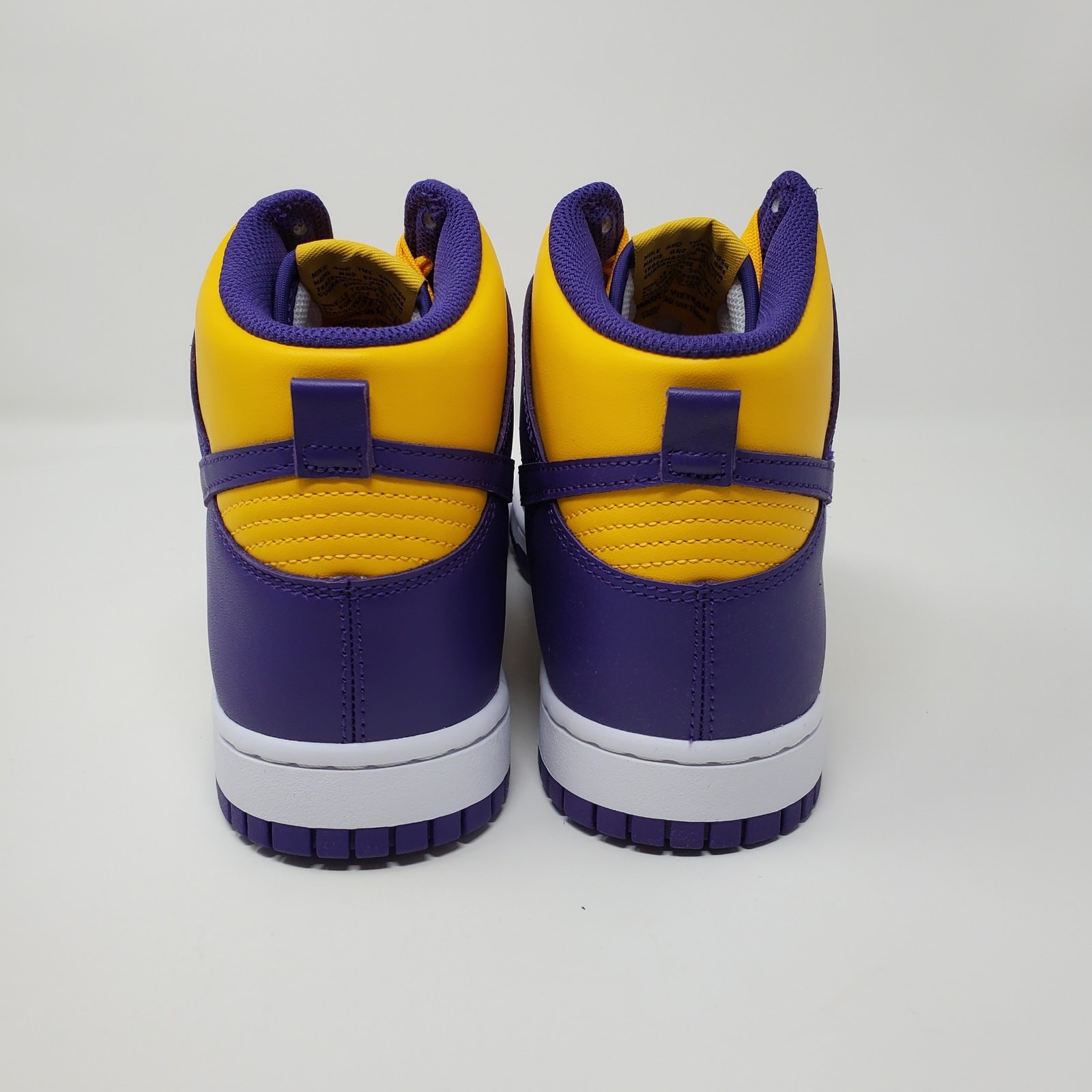 Nike Dunk High Retro Lakers DD1399-500 Yellow Purple Men’s Size 10