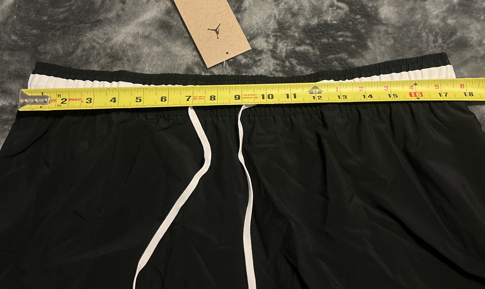 XL Jordan Shorts Men’s Black Nike Air Dri-Fit Sport Diamond Woven FQ2989-010