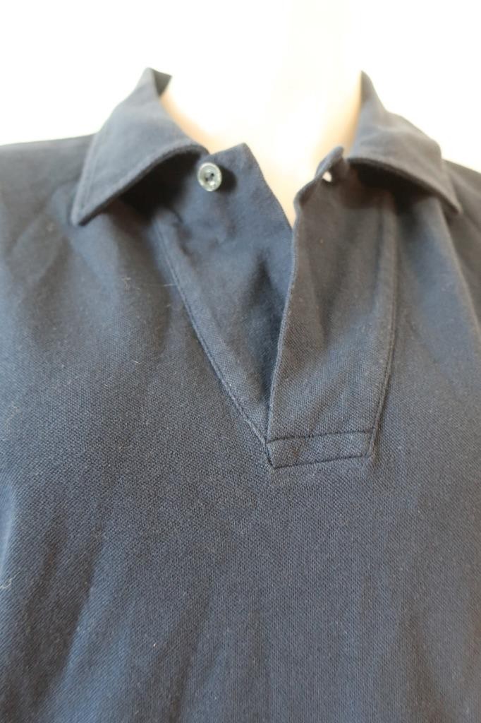 Mens Loro Piana Teal-Blue (Item- 55) Cotton Pocket Pique Polo Shirt XL